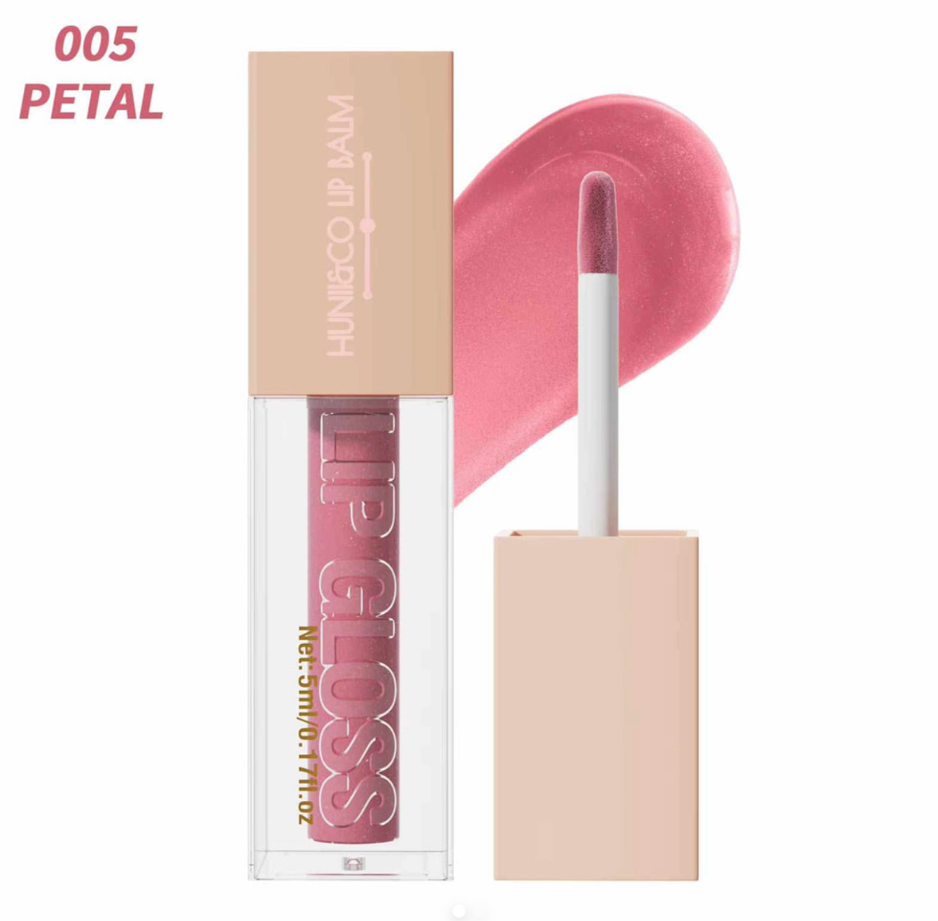 HUNII & Co Lip Gloss 2.0 in Petal